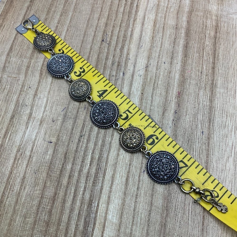 Lucky Brand Silver & Gold Tone Semi Precious Stone Bracelet - Picture 2 of 6